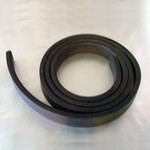 GASKET,1/2" X 1-1/4" NEOPRENE 40 DUROMETER, TWO CORNERS BEVELED ON ONE LONG SIDE, CPB