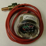 GAUGE, WATER TEMP RED LINE AT 212 DEG F TO 250 DEG F
