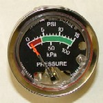 GAUGE, 0-15 SEA WTR PRESSURE W/CERT