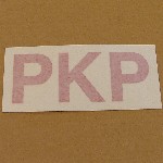 SIGN, PKP PHOTOLUMINISCENT 4" X 9" RED LETTERS