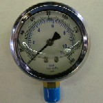 GAUGE, PRESSURE 0-160 S/S CASE, BRZ. INTERNALS