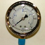 GAUGE, PRESSURE 0-60 S/S CASE, BRZ. INTERNALS