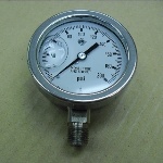 GAUGE, 0-200 S/S CASE, MONEL TUBE/CONNECTION 2-1/2"