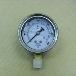 GAUGE 0-300 S/S CASE, BRZ. TUBE LIQUID FILLED