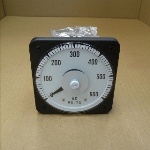 VOLTMETER 0-600V RMS AC 1%, 4-1/2", 250 DEG.