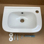 LAVATORY (FRC STATEROOM) 360MM X 250MM SERIES WHITE WALL MOUNT HAND RINSE BASIN